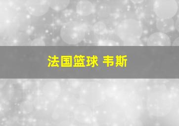 法国篮球 韦斯